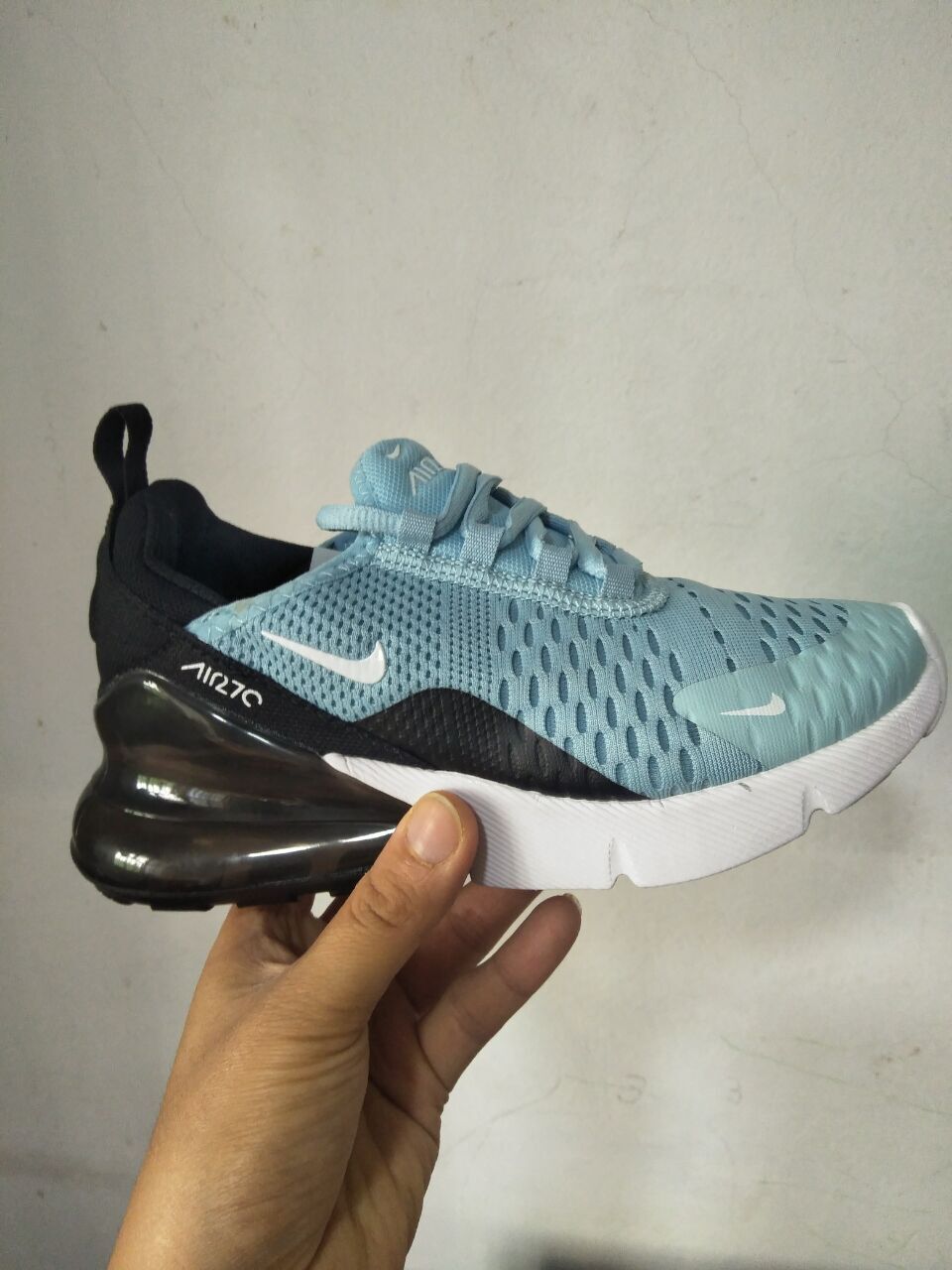 Nike Air Max 270 Jade Black White Shoes For Kids